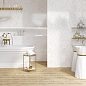 KT2L051DT Calacatta вставка узор белый 29,8x59,8 Cersanit