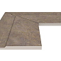 Угол фарфорового поручня наружный 90 Natural Mocha 25x50 Serapool фото в миниатюре