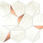 A4WT Marvel Calacatta Delicato Gold Hex Shiny 25,1x29 Atlas Concorde