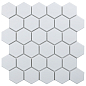 Hexagon small White Glossy (IDL1001) 26.5х27.8 StarMosaic