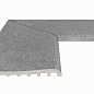 Угол фарфорового плоского поручня внутренний Cement Grey 25x50 Serapool фото в миниатюре