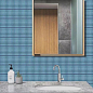 Y15FW05 Strip Синий глянцевый 1.5х14.5 29.4х31.3 Porcelain mosaic фото в миниатюре 5
