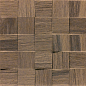 742058 Wooden Walnut Mosaico 3D Inclinato Nat 6x6 30x30 Casa Dolce Casa