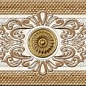 356 Бордюр Eclipse Beige Центр 7x30 Eurotile Ceramica