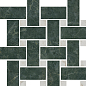 T038/SG6542 Серенада мозаичный зеленый лаппатированный 32x32 Kerama Marazzi