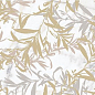 M8T0 Allmarble Wall Golden White Satin Decoro Foliage 80x120 MARAZZI Italy