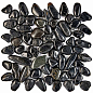 PIX264 из гальки Blaсk stone 30.5х30.5 Pixmosaic