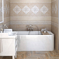LAA005 Пикарди структура сиреневый бордюр 15*6.7 Kerama Marazzi