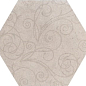 1047252 RIABITA ESAGONA FABRIC SHABBY CHIC 24x27,7 Serenissima Cir