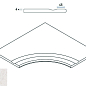 620090000272 PURE BORDO SVASATO ANGOLARE ROUND 30 60x60 Italon