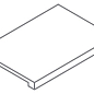 620070002173 Metropolis Calacatta Gold Scalino Frontale Nat 33x120 Italon