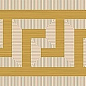 G0047105 Fascia Greca Miele/Oro Nat 9,8x60 Versace (Gardenia Orchidea) фото в миниатюре