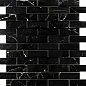 Mosaic Estrada Nero Brick bone 32.1x29.9 Velsaa