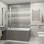 Fiori Grigio Бордюр металлизированный 1506-0101 6,5х60 Lasselsberger