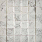 PIX238 Bianco carrara из мрамора полированная 48x48 305х305x6 Pixmosaic