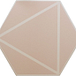 127022 FANCY LINES PINK R10 20x23 DNA Tiles
