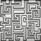 261292 GREEK 3D PVD PLATINO 40х40 Versace (Gardenia Orchidea)
