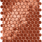 fRON Glim Rosso Cuore Round Mosaico Brillante 29,5x32,5 FAP Ceramiche