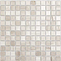 Pietrine Travertino Silver POL 2.3x2.3 29.8x29.8 Caramelle Mosaic
