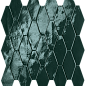 fRXD Glim Petrolio Rombi Mosaico Brillante 31x35,5 FAP Ceramiche