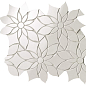 fQKY Onice Neve Daisy Mosaico 29x31.9 FAP Ceramiche