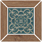 ID155 Вставка Тровазо наборный бежевый тёмный матовый 13x13x0,9 Kerama Marazzi