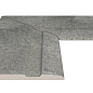 Угол фарфорового поручня внутренний 90 Pool Garden Grey 25x50 Serapool фото в миниатюре