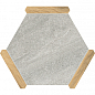 Sacramento Ceniza Pino 22x25 Monopole Ceramica