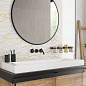 KT2L051DT Calacatta вставка узор белый 29,8x59,8 Cersanit