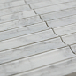 PIX341 Bianco Carrara, Concave матовая 30х151 305х318х12 Pixmosaic