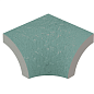 PT33DBA Внешний торцевой угол Piazza Turquoise 4x4 Serapool фото в миниатюре