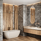 CW-RT10-B Fossil Wood Wenge Rustic 20x120 Creanza
