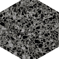 123381 Terrazzo Graphite 32x36.8 DNA Tiles фото в миниатюре