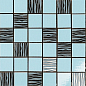 301300 Alterego Mosaico Platino Celeste 20x40 Dado Ceramica