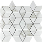 Mosaic Statuario Eva 3d diamond 37.1x34.7 Velsaa