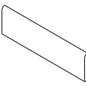610130005267 Metropolis Absolut Silver Battiscopa Nat Rett 7,2x60 Italon