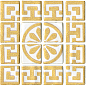 DT28 Ритм керамическая вставка 9,8*9,8 Kerama Marazzi
