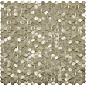 Aluminium 3D Hexagon Gold 8x14x6 29.7x30.6 Caramelle Mosaic