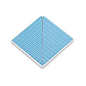 21221 IK Внутренний угол плитки с буртиком Light Blue 12,5х12,5 Serapool