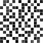Crystal чёрный+белый 30х30 Laparet