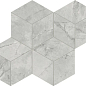 AF8O Marvel Grey Cloud Mosaico Esagono Silk 30x35 Atlas Concorde