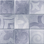 Folk blue голубой 02 25х60 Gracia Ceramica