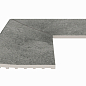 Угол фарфорового плоского поручня наружный Pool Garden Grey 25x50 Serapool фото в миниатюре