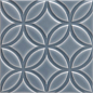 ADNE4143 Liso Botanical Storm Blue 15x15 Adex