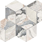 EB3O Calacatta San Babila Mosaico Rombi Lappato 30.5x35.2 Keope