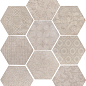 1047252 RIABITA ESAGONA FABRIC SHABBY CHIC 24x27,7 Serenissima Cir