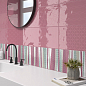 Rev. DECOR DIVERSO ROSA SLIMRECT PRI 25x65 Azulev