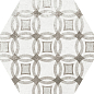 22099 Hexatile Cement Garden Grey 17,5x20 (17 видов паттерна) EQUIPE