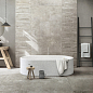 760908 Artifact Aged_White Mosaico 3x3 30x30 Cerim