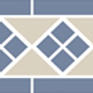Border LISBON with 1 strip (Tr.16 Dots 11 Strips 11) 28х15 Top Cer